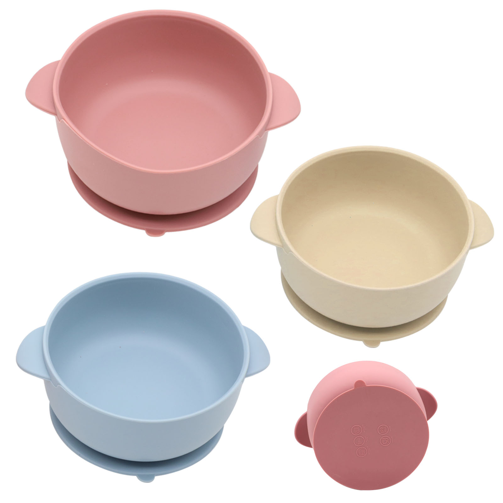 3pcs Silicone Bowl with Lid, F - Baby Food Jars With Lids review and price