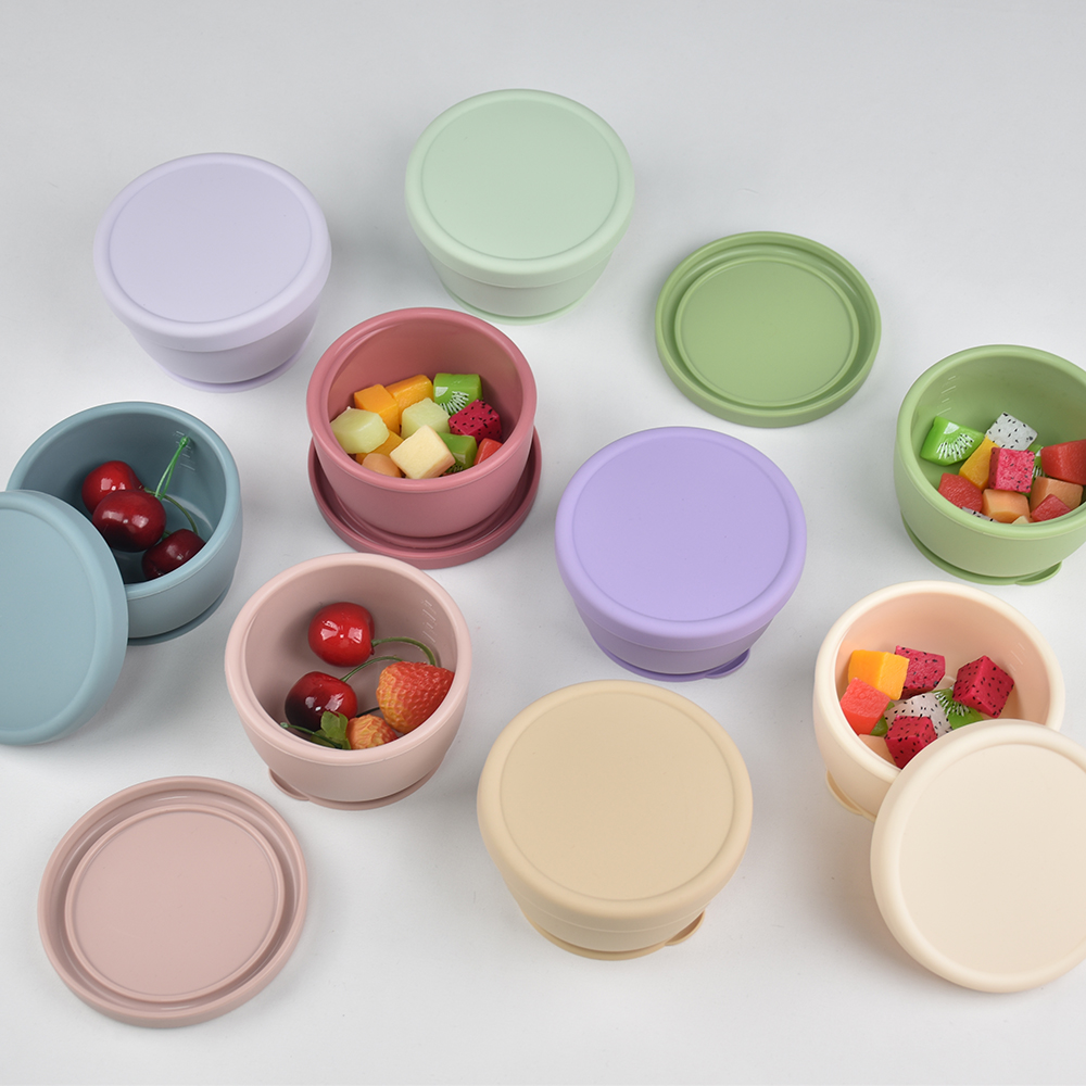 Silicone Suction Bowl with Lid - Baby Food Jars With Lids review and price