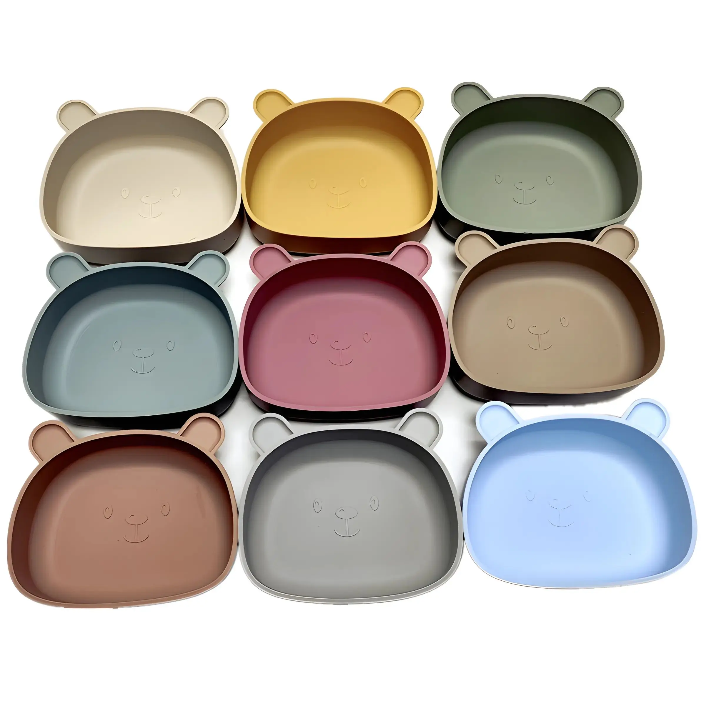 Children's silicone dinner pla - Baby Food Jars With Lids review and price